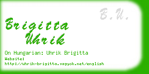 brigitta uhrik business card
